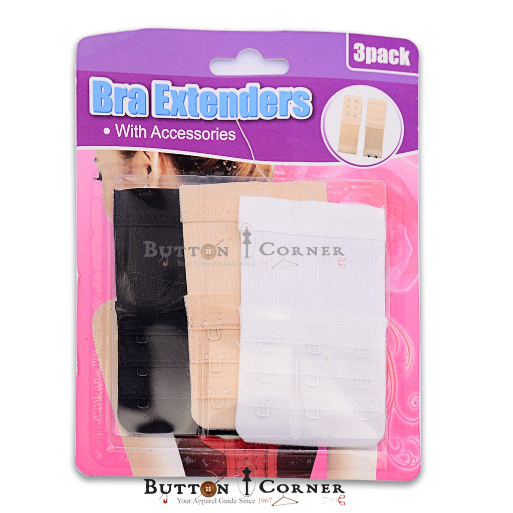 Bra Extenders (3 Pcs Set) – Button Corner