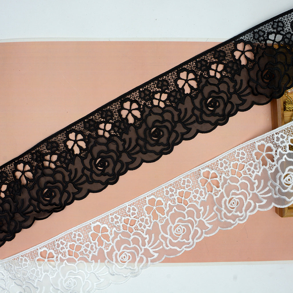 One Side Border Organza Lace