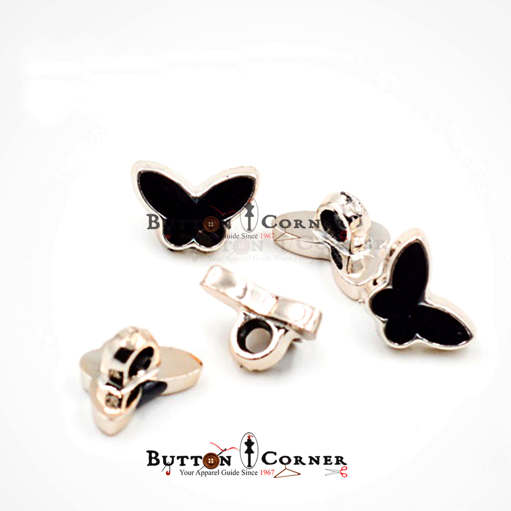 Butterfly Shape Plastic Shank Button