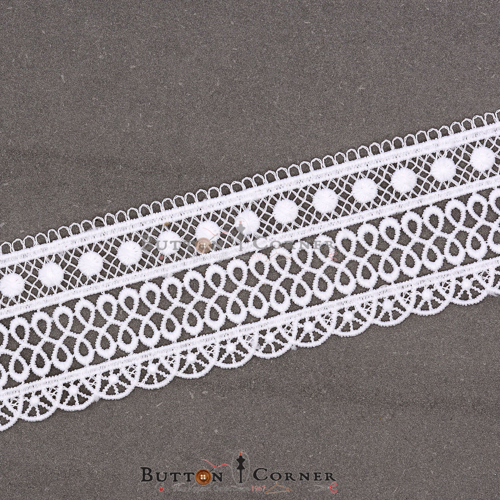 One Side Border Shuttle Lace