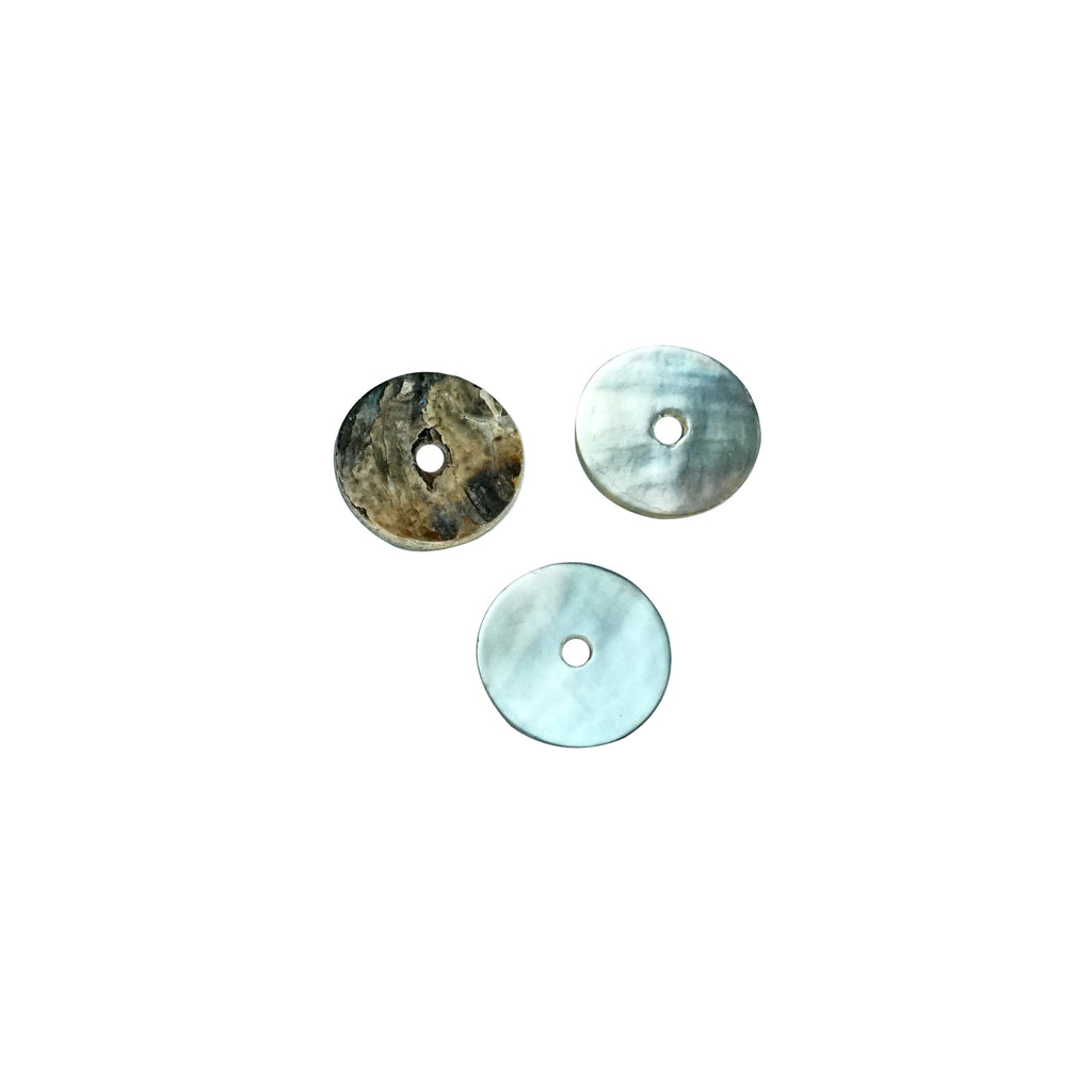 Round Agoya Shell 1 Hole Button