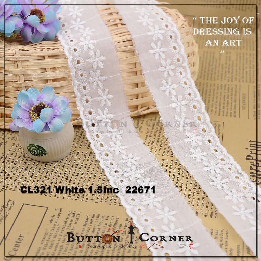 Cotton One Side Border Lace