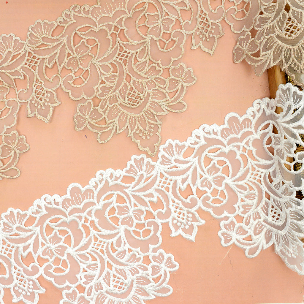 One Side Border Organza Lace