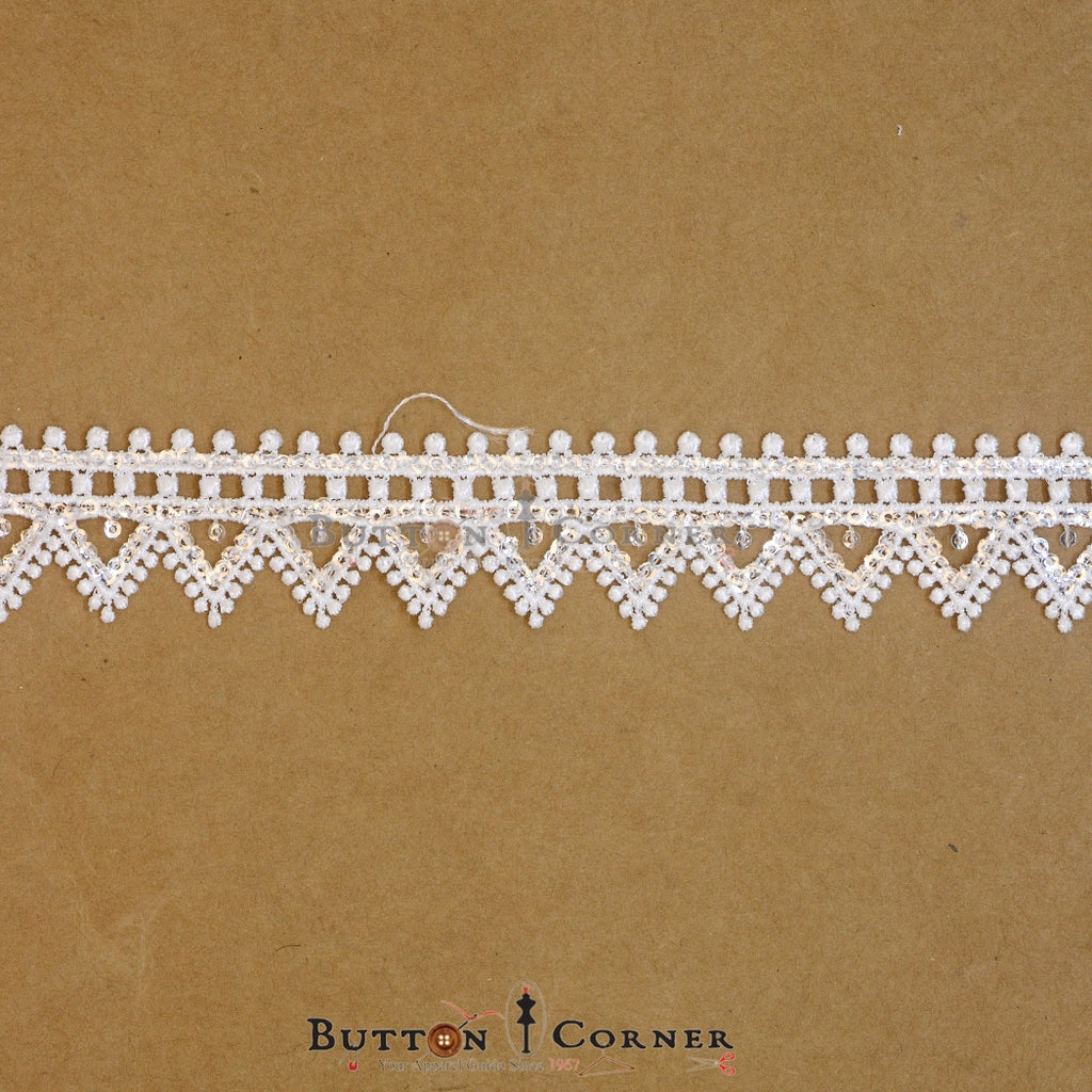 Border Shuttle Sequence Lace