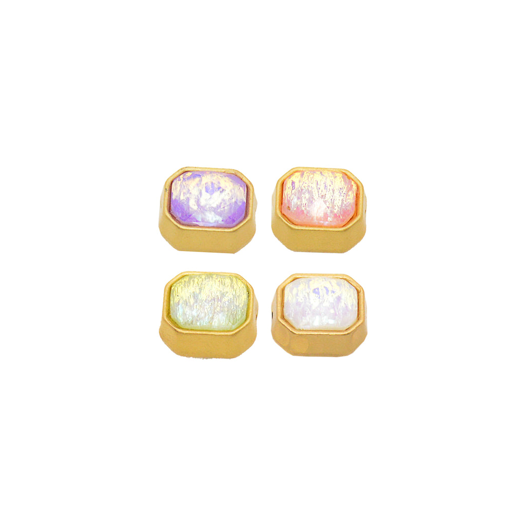 Gold Base Crystal Button