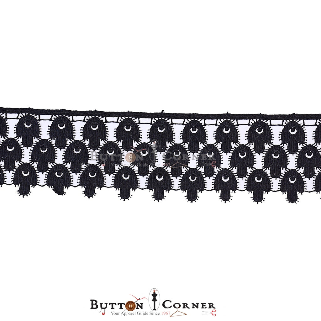 One Side Border Shuttle Lace