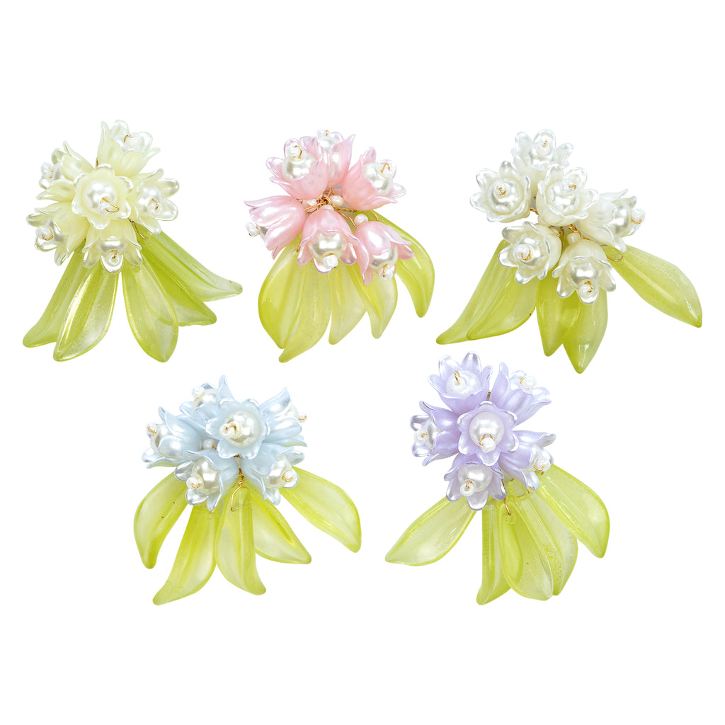 Pearl Lily Of The Valley Fancy Button