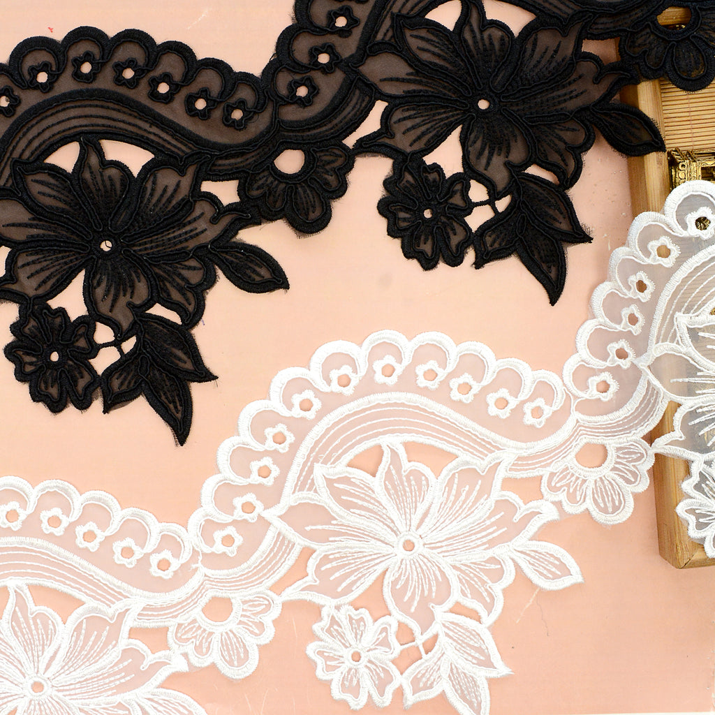 One Side Border Organza Lace