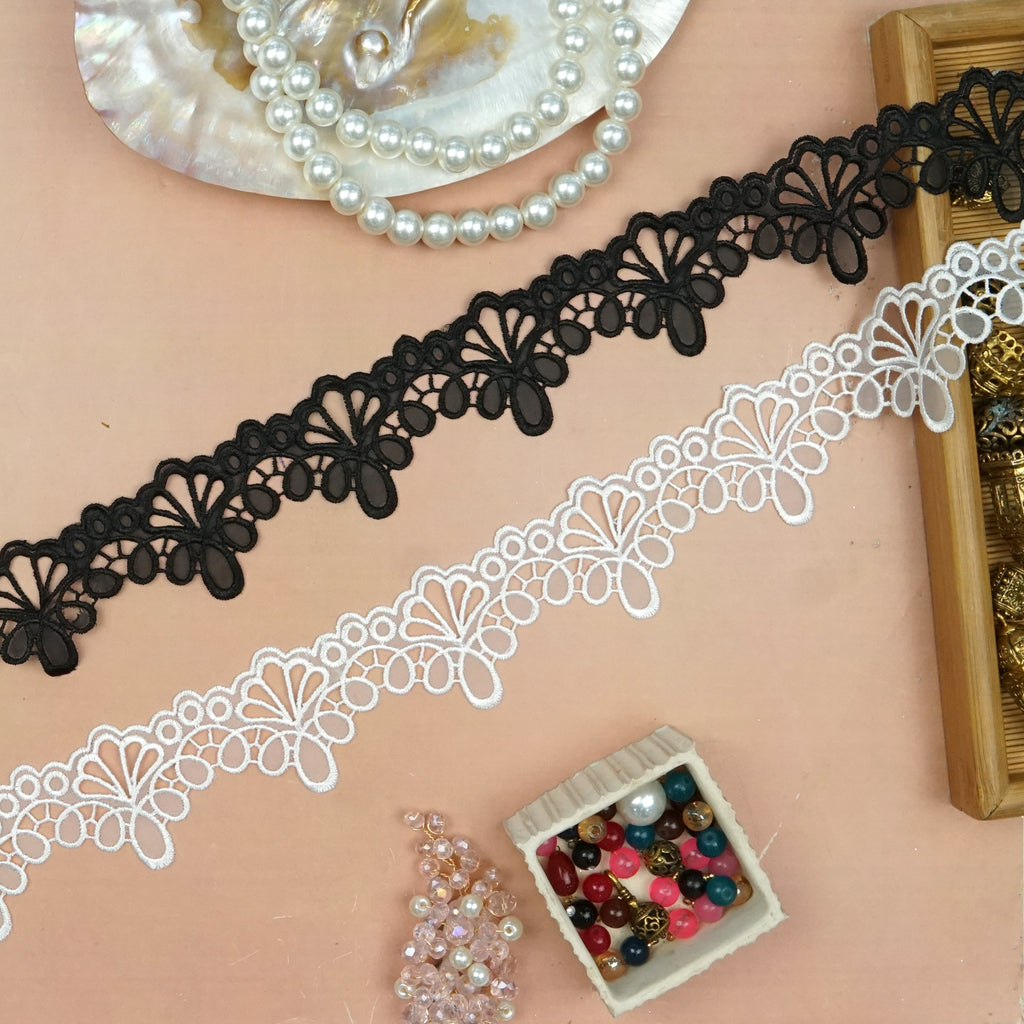 One Side Border Organza Lace