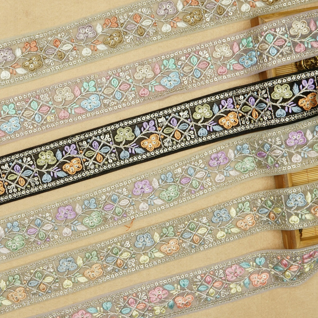 Sequence Embroidery Net Lace