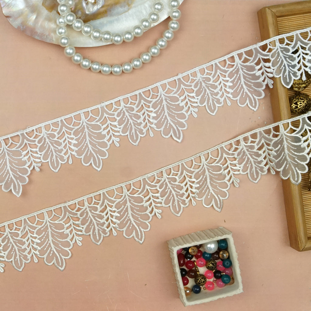 One Side Border Organza Lace