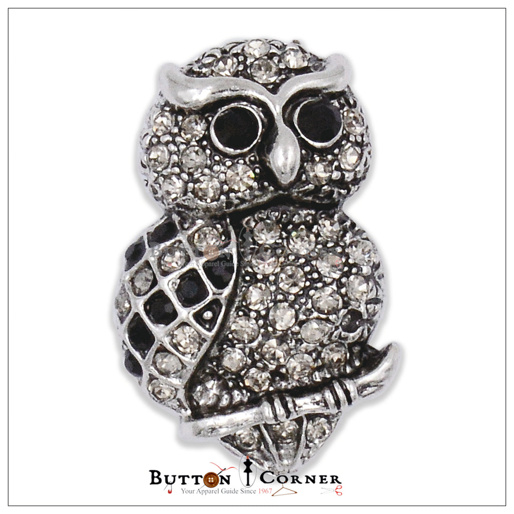 Owl🦉With Diamonds Brooch