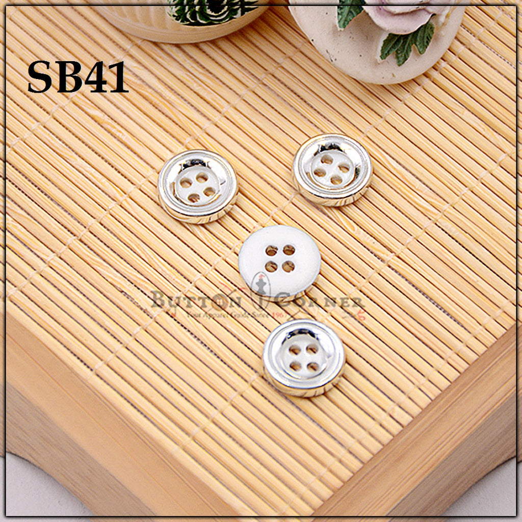 Deep 2 Color 4 Hole Plastic Button