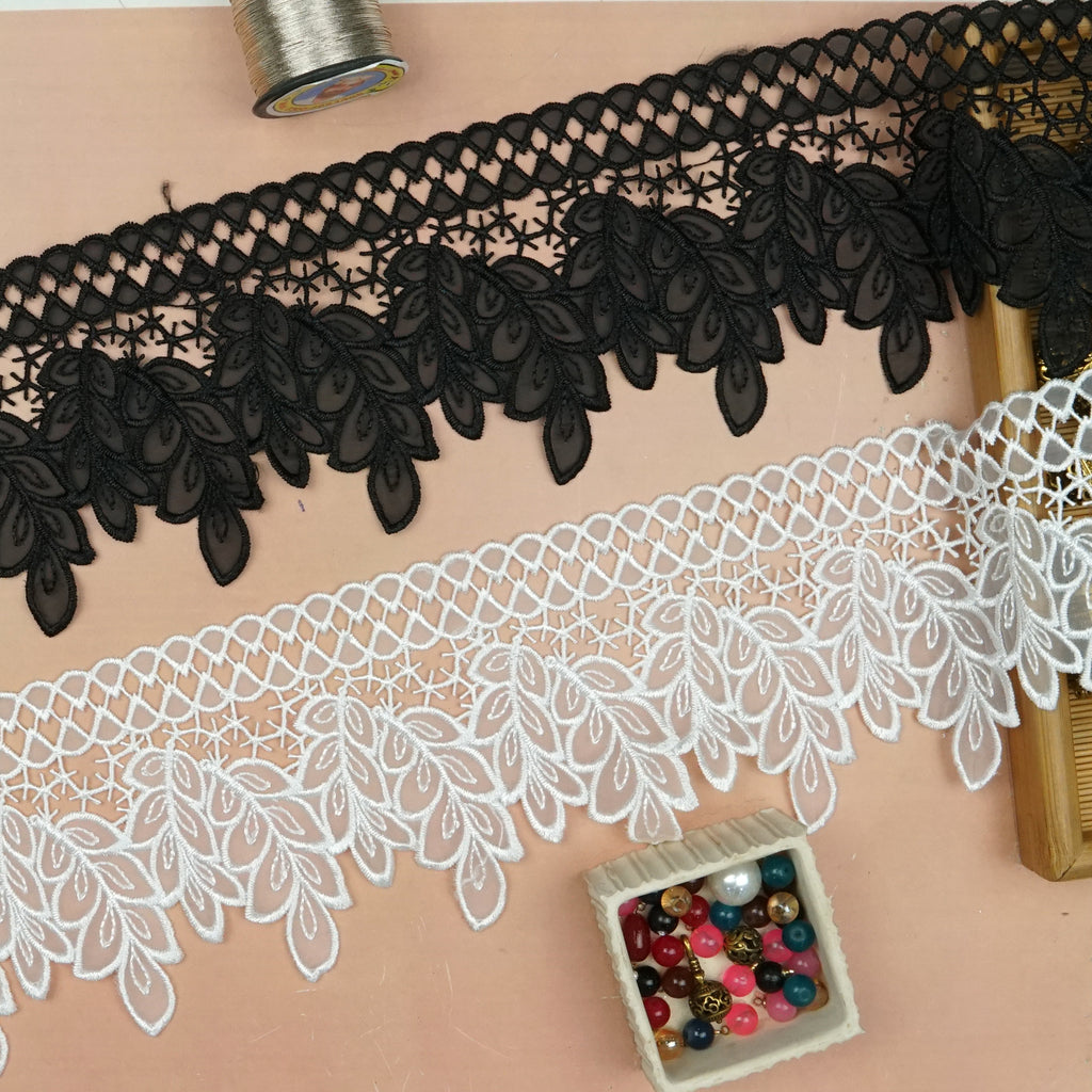 One Side Border Organza Lace