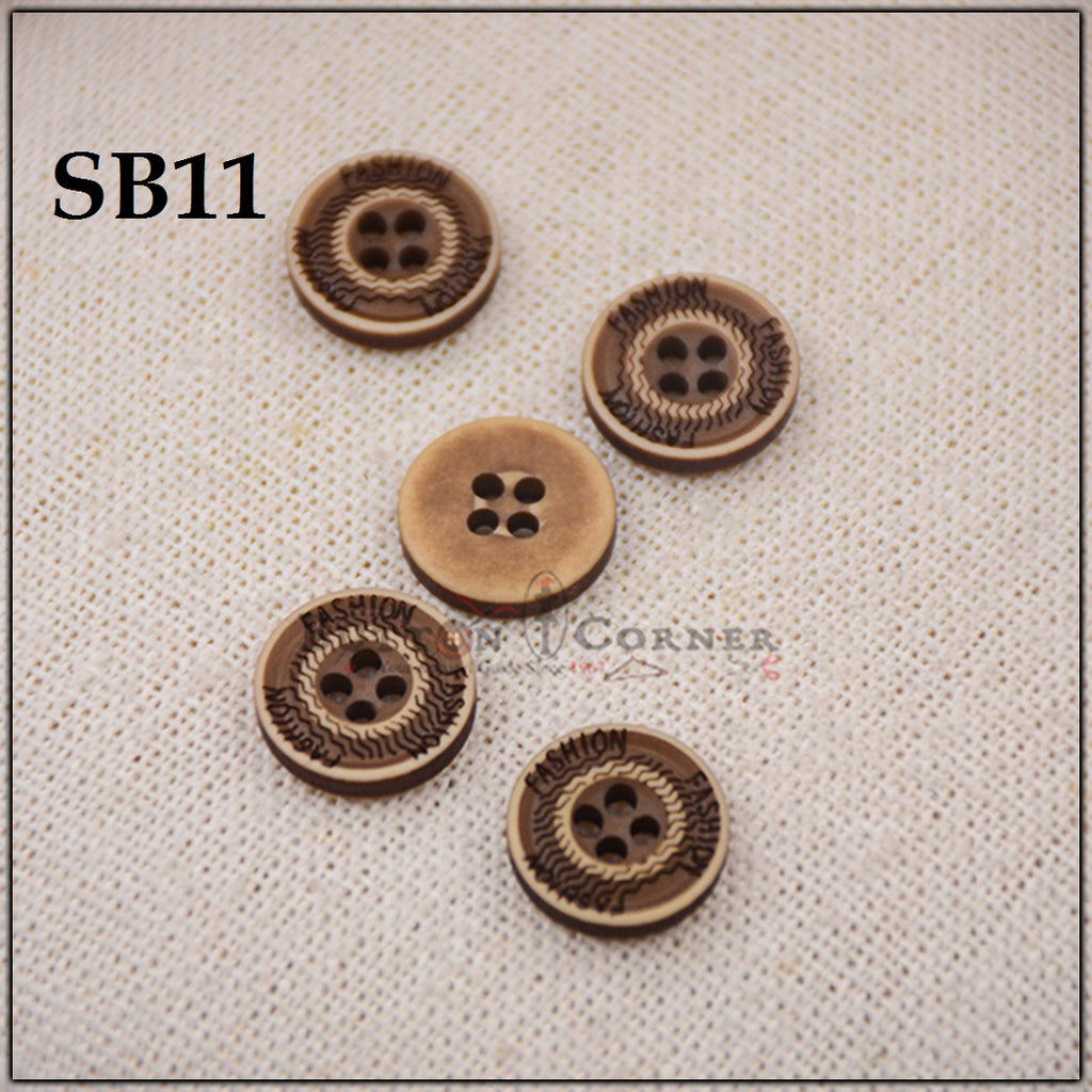 Weaving Design 4 Hole Plastic Button