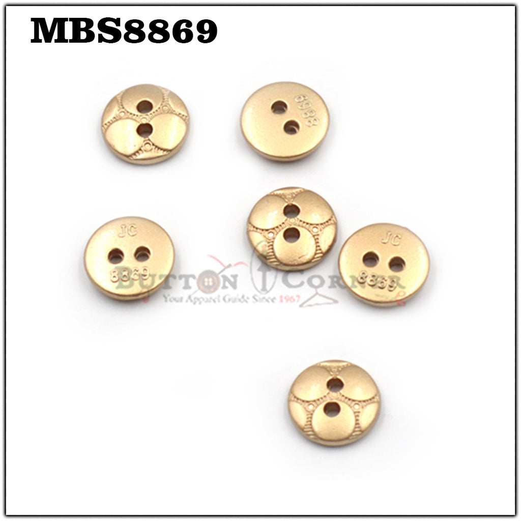 Pattern Design 2 Hole Metal Shirt Button