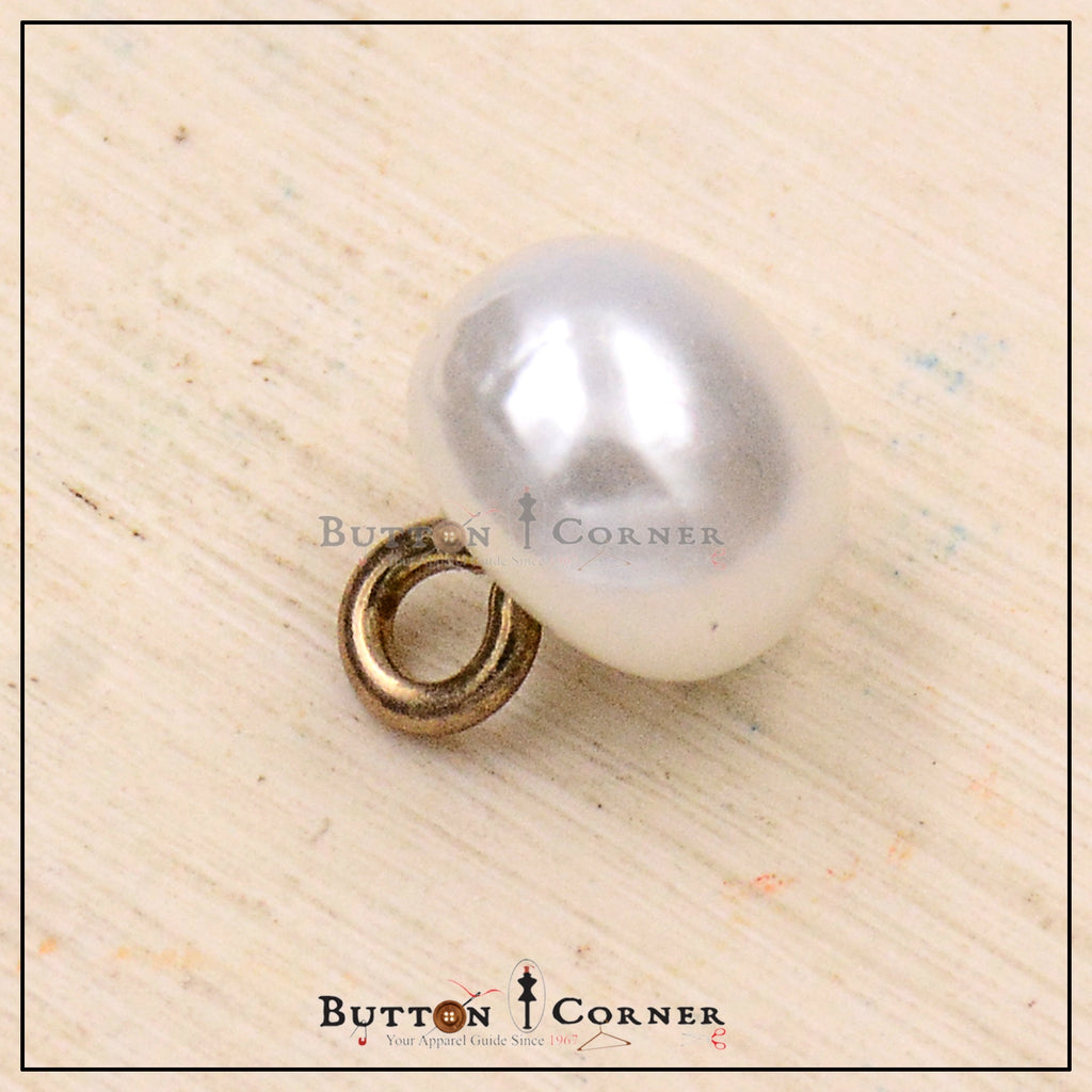 Round Shape Pearl With Wire Hook