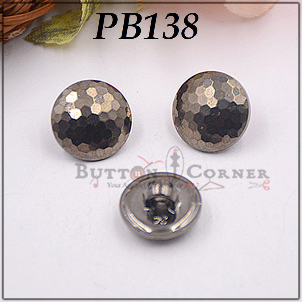 Disco Ball Design Plastic Button