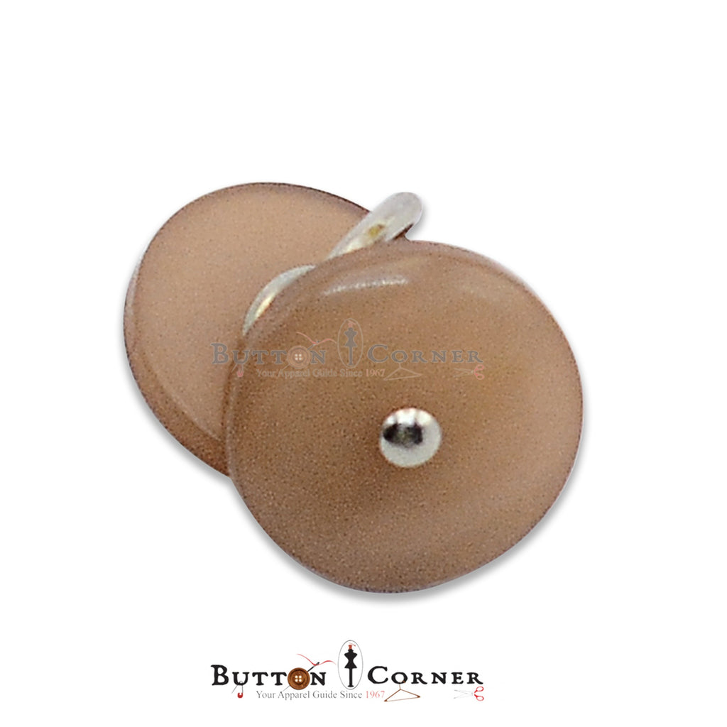 Plain Flat Metal Wire Button