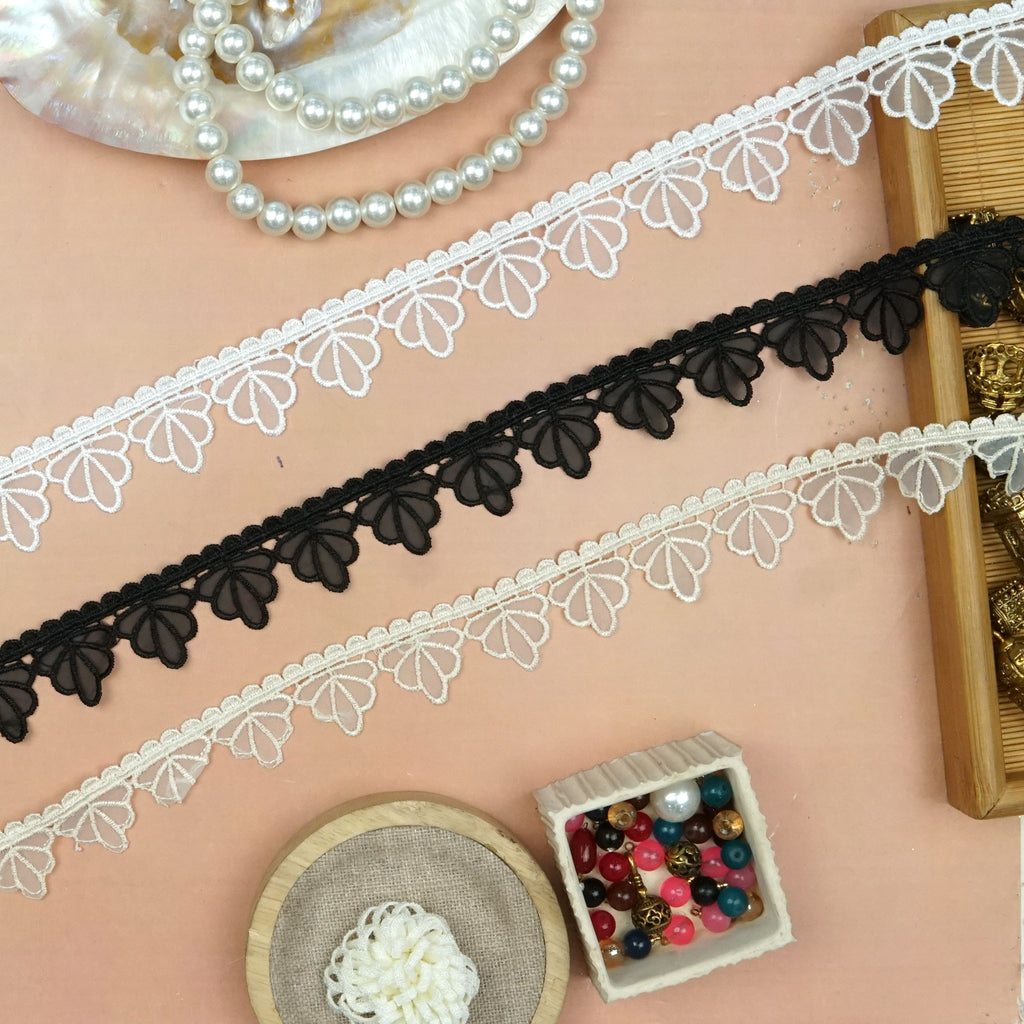 One Side Border Organza Lace