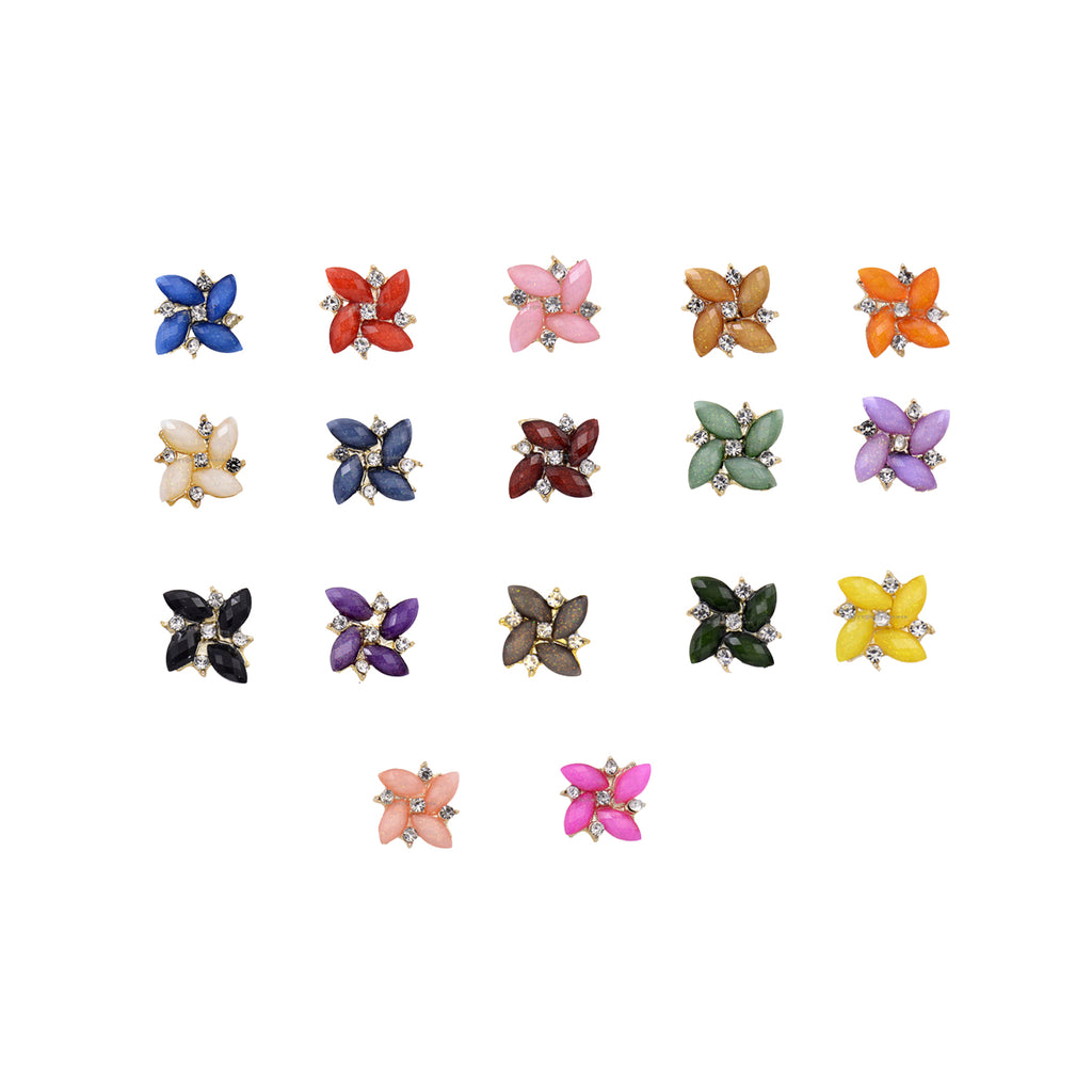 Fancy Flower Shape Button