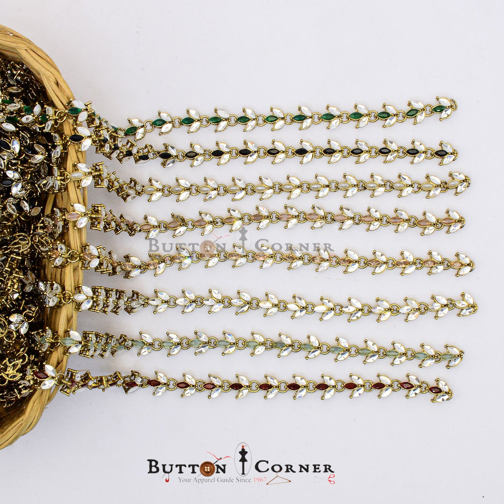 Fancy Metal Kundan Lace