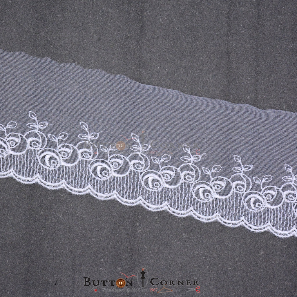 One Side Border Net Lace