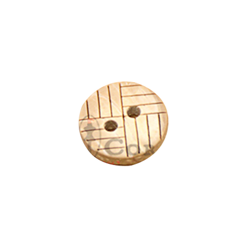 Engrave Cross lining 2 HoleWooden Button