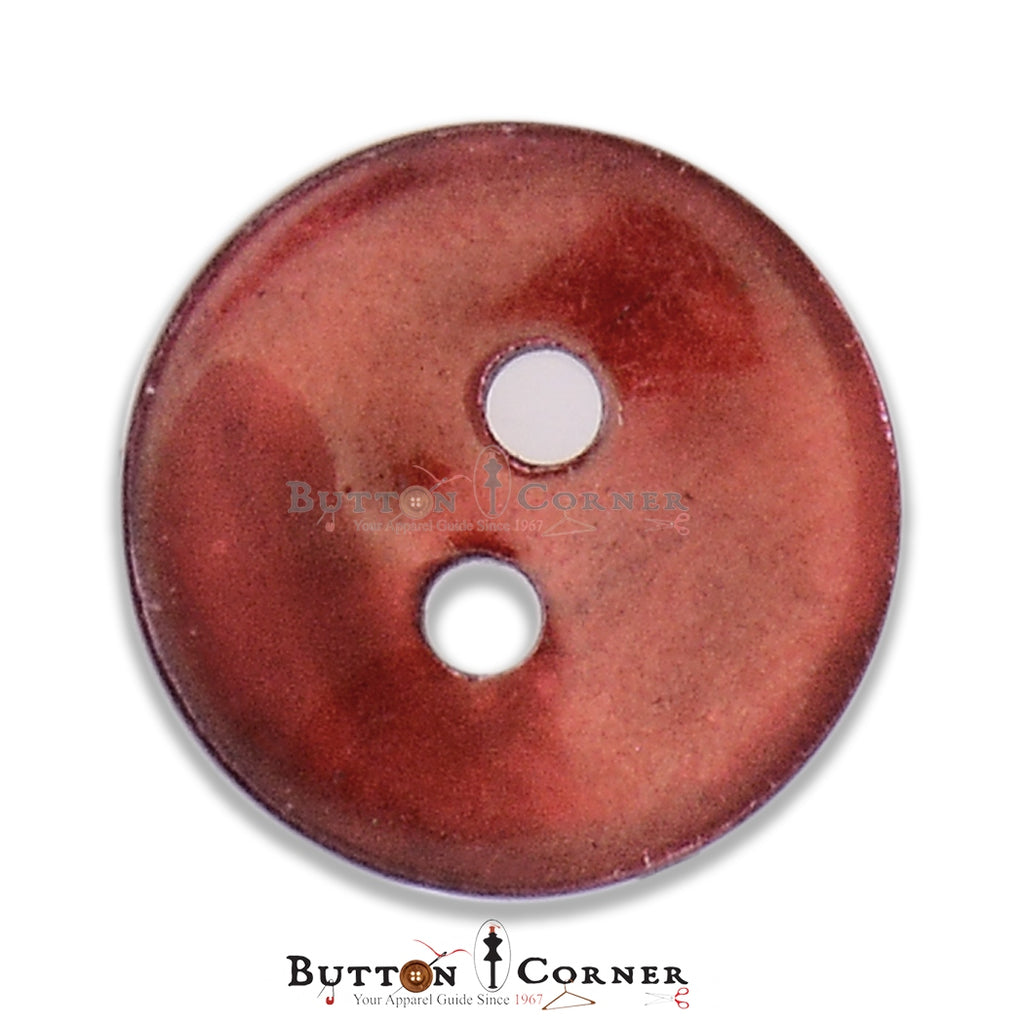 Coloured Agoya Shell 2 Hole Button
