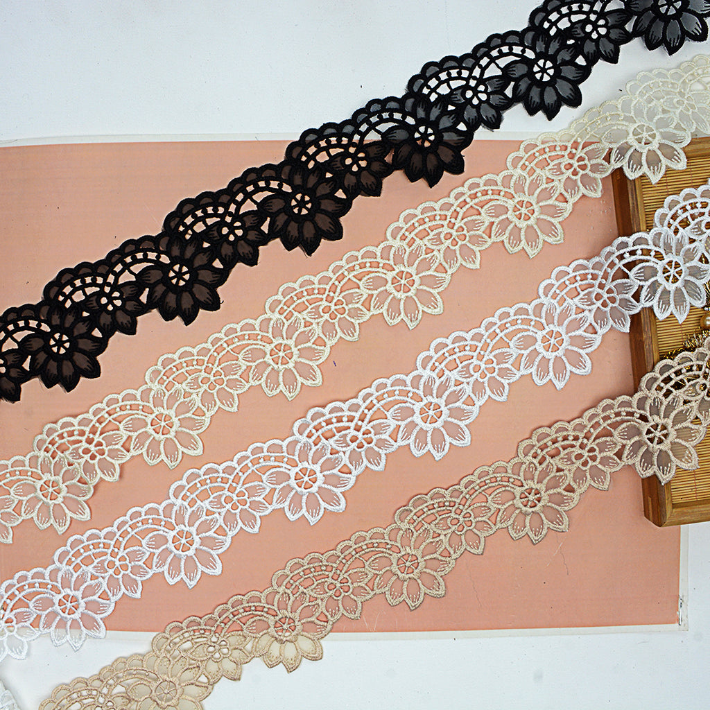 One Side Border Organza Lace