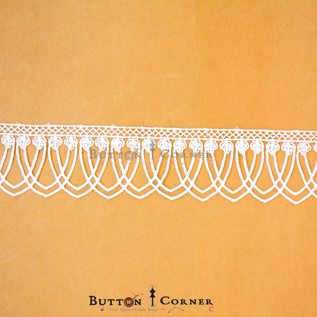 One Side Border Shuttle Lace