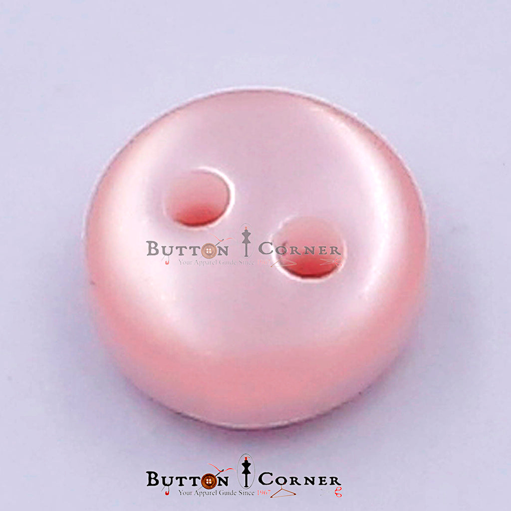 Bunty Plain 2 Hole Plastic Button