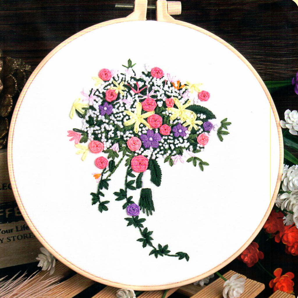 Happiness Flower Embroidery Kit