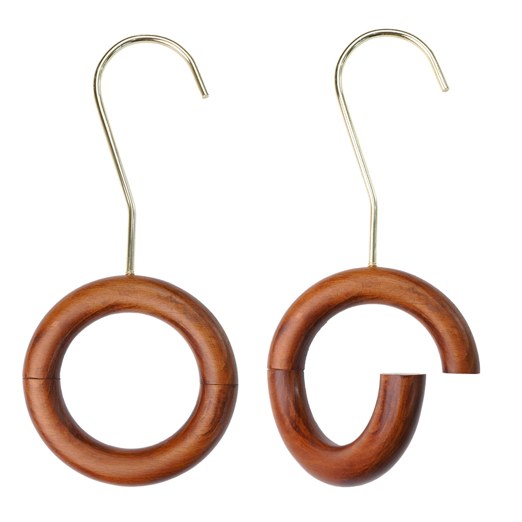 Wooden Scarf Hanger Round Shape