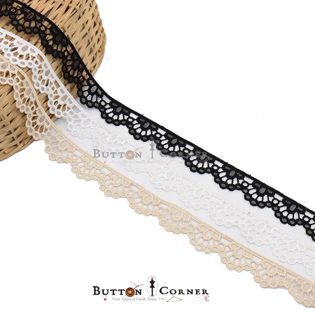 One Side Border Organza Lace