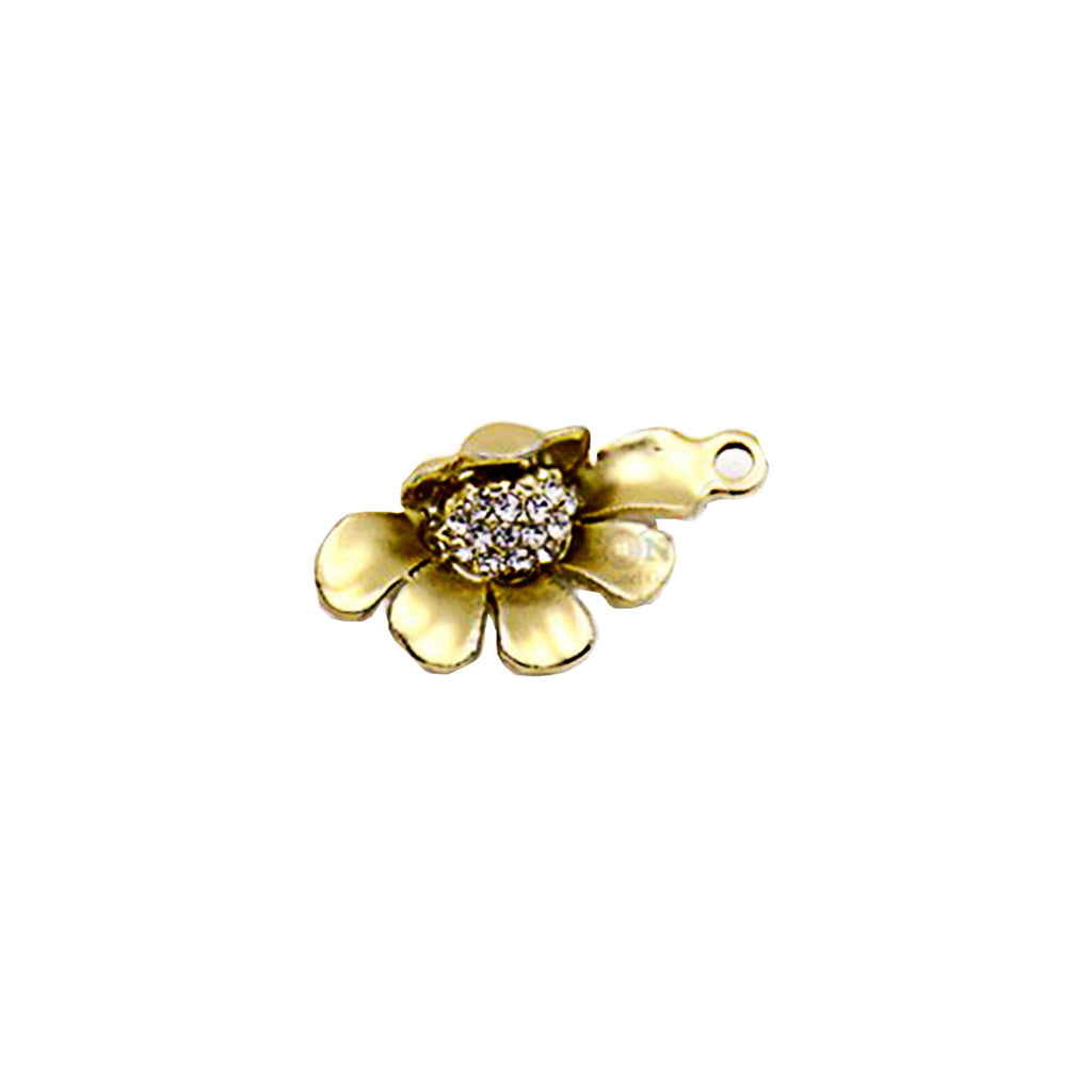 Half Sunflower Shape Fancy Button