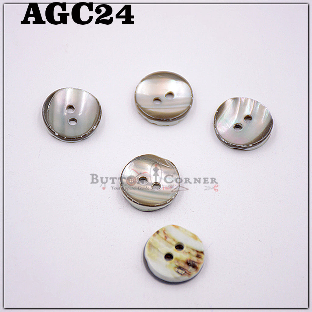 2 Hole Agoya Shell Button