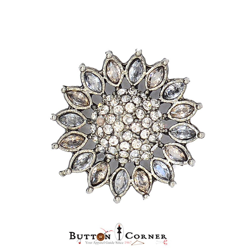 Sun Flower Shape  Kundan Button