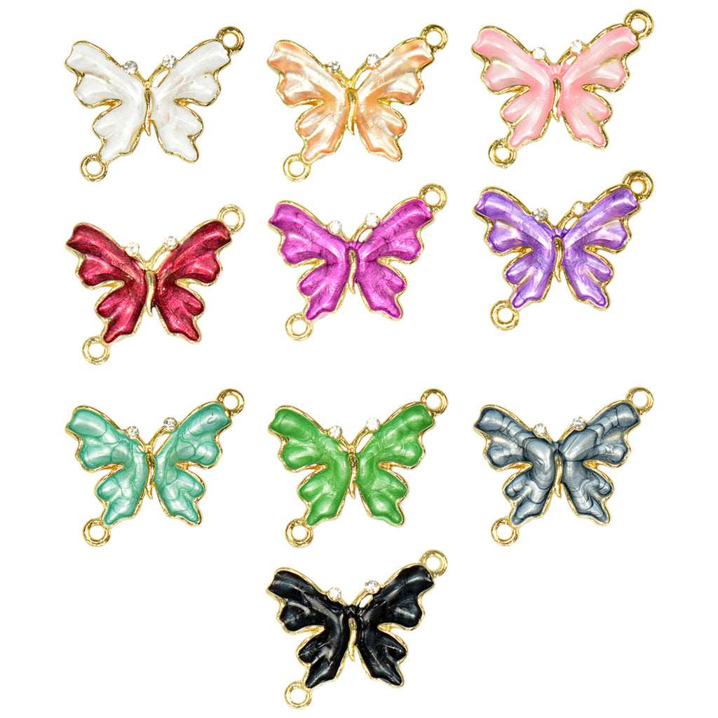 Double Hook Butterfly Shape Fancy Button