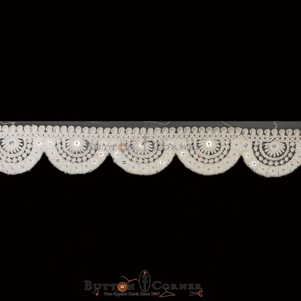 Fancy Sequence Embroidery Net Lace