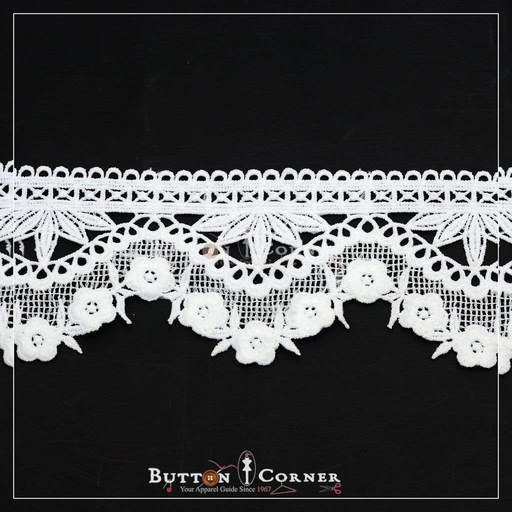 One Side Border Shuttle Lace