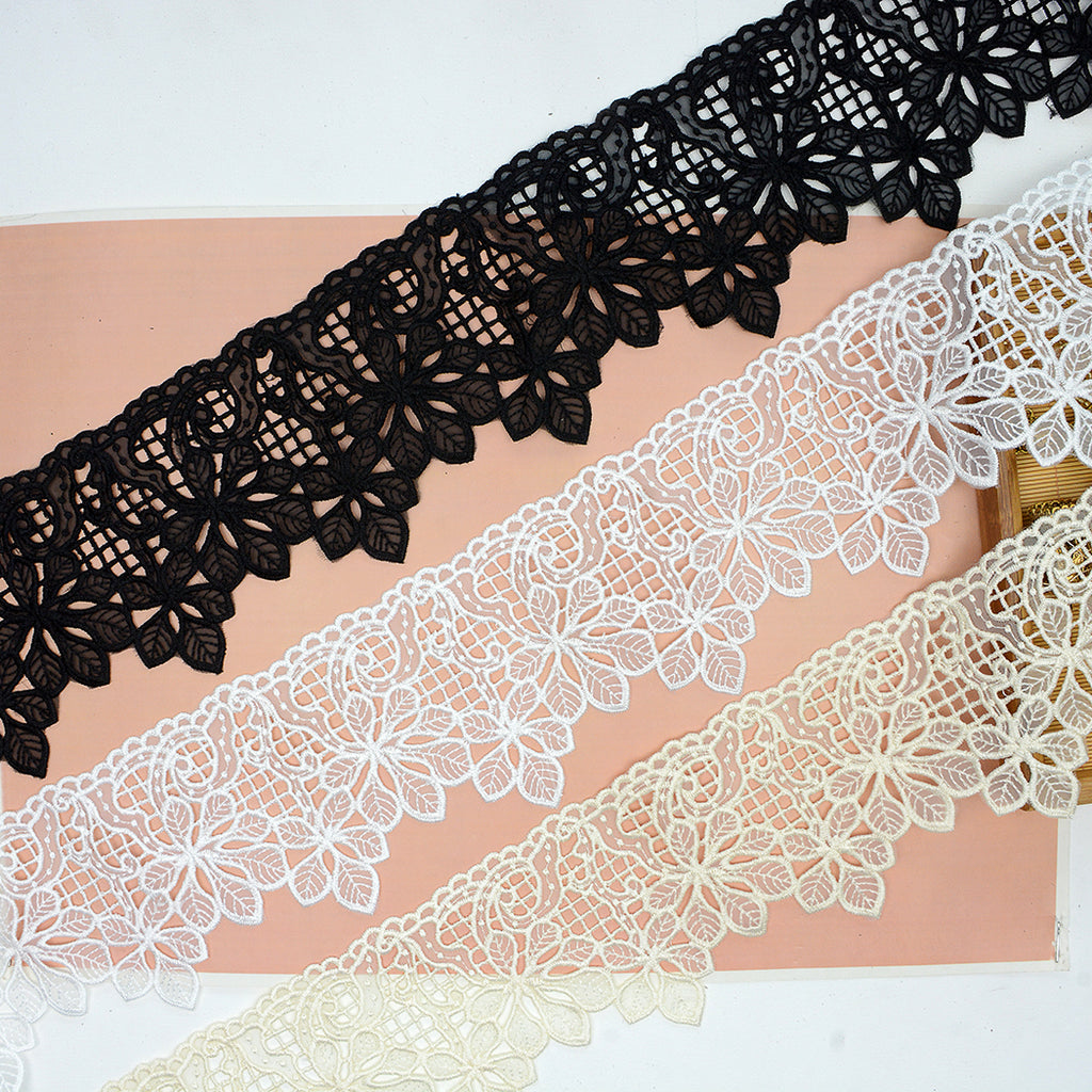 One Side Border Organza Lace