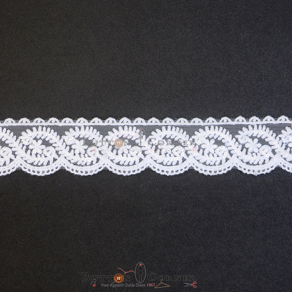 One Side Border Sequence Net Lace