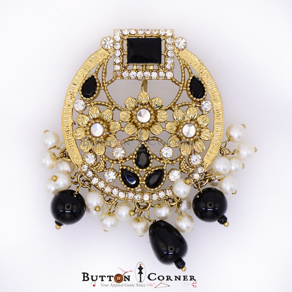 Round Shape Fancy Kundan Button