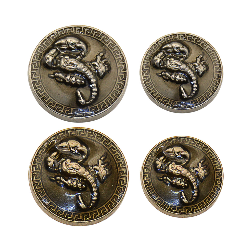 Scorpio Design Metal Suiting Button