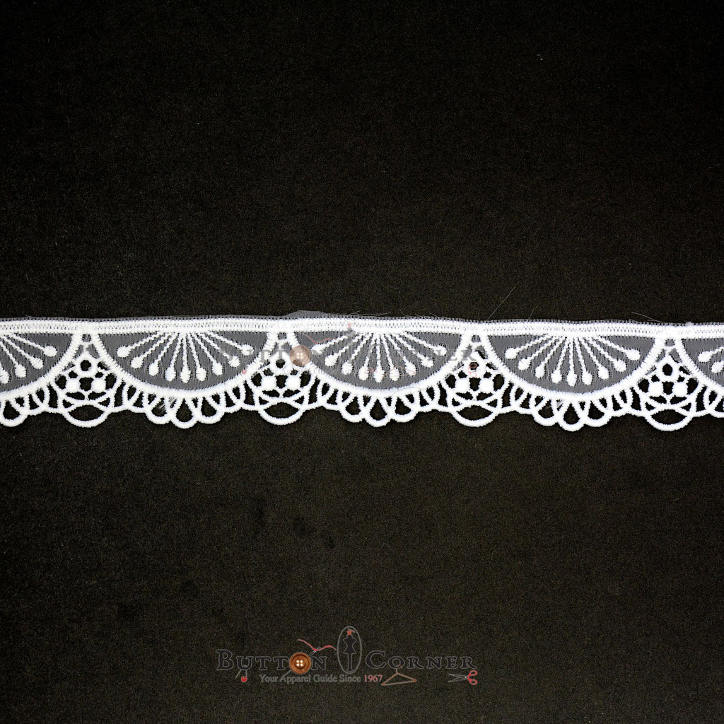 One Side Border Embroidery Net Lace