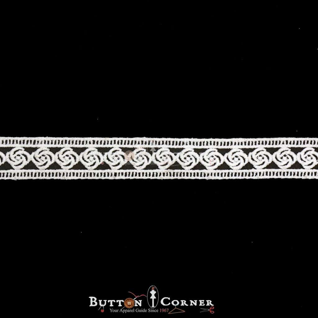 One Side Border Shuttle Lace