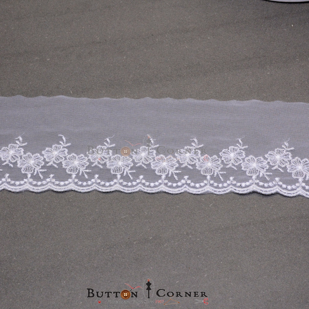 One Side Border Net Lace