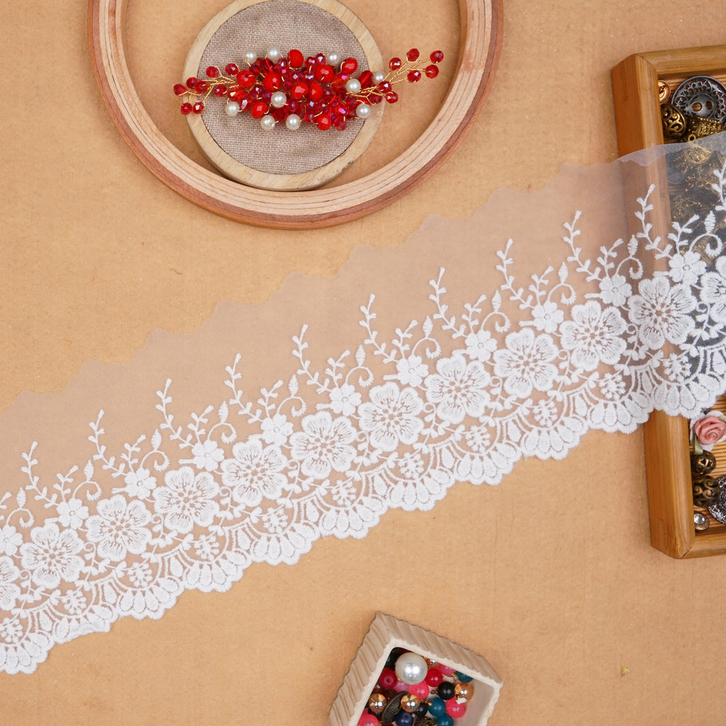 One Side Border Net Lace