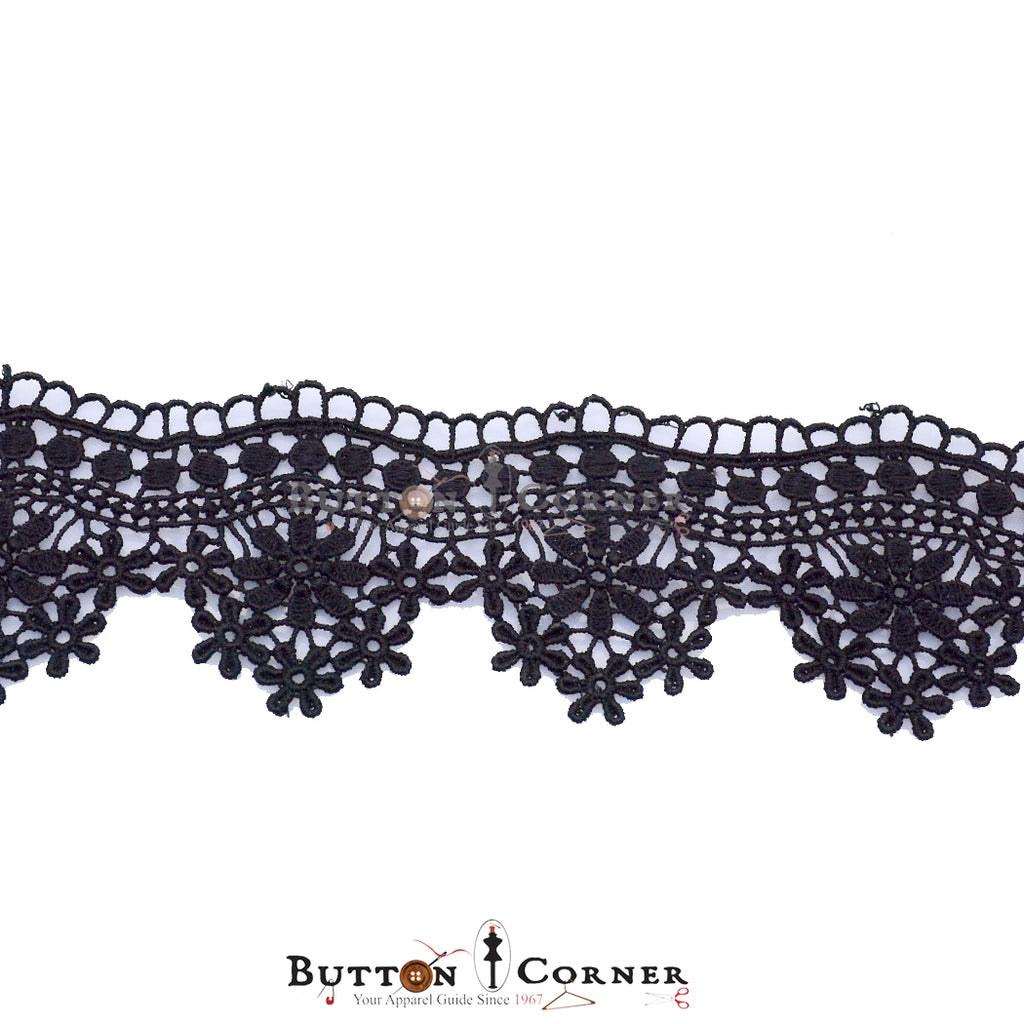 One Side Border Shuttle Lace